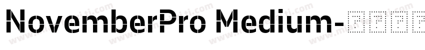 NovemberPro Medium字体转换